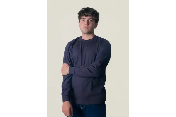 0 Yaka Uzun Kol T-Shirt