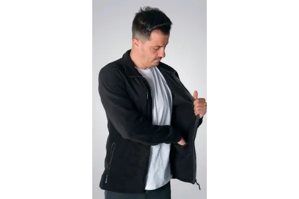 3 Cep Fermuarlı Polar Ceket