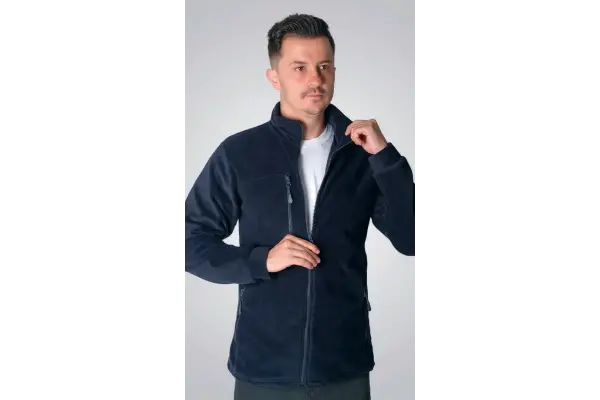 3 Cep Fermuarlı Polar Ceket