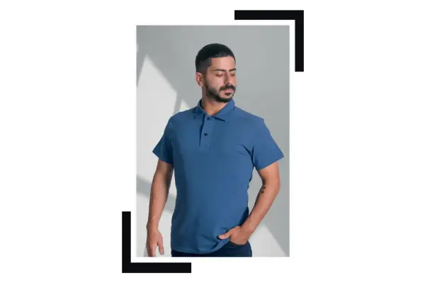 Gömlek Yaka Penye T-Shirt