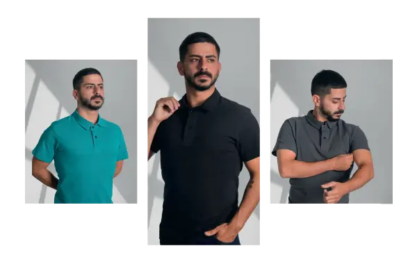 Gömlek Yaka Penye T-Shirt