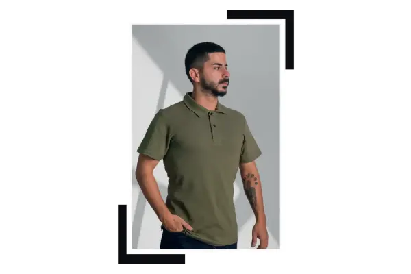 Gömlek Yaka Penye T-Shirt