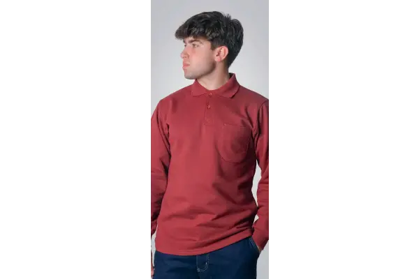 Polo Yaka Sweatshirt