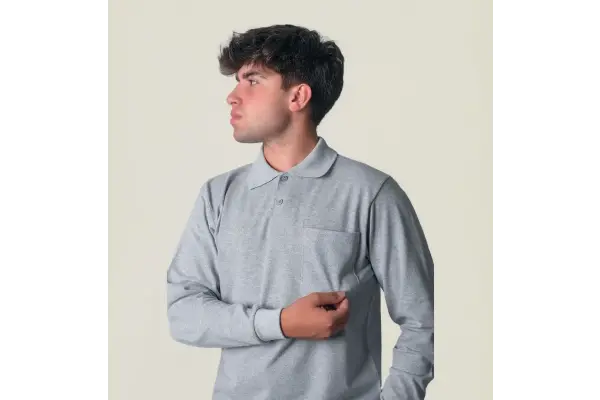 Polo Yaka Uzun Kol T-Shirt